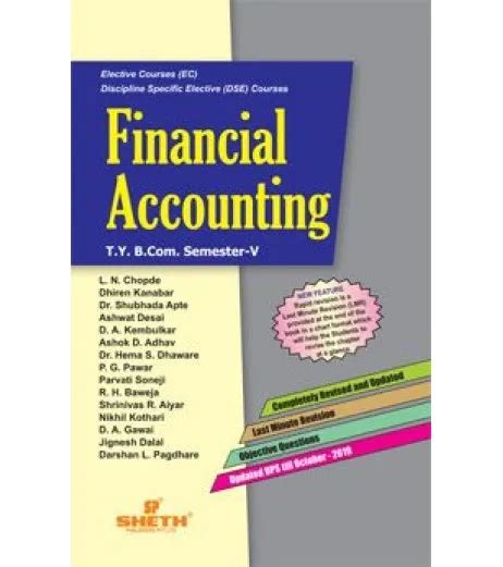 Financial Accounting TYBcom Sem 5 Sheth Publication Chopde Chaudhary