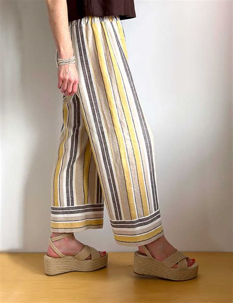 Wide Leg Pants Sewing Pattern Ideas Elastic Waisted