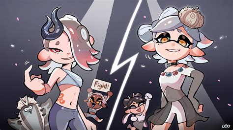 Callie Marie Shiver Frye And Big Man Splatoon And 1 More Drawn By