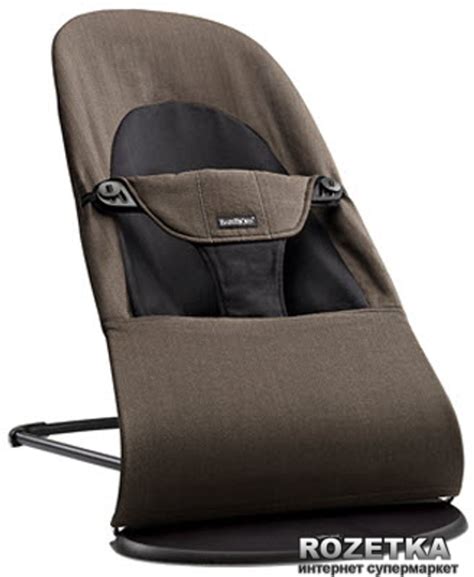 Шезлонг-качалка Baby Bjorn Balance Soft Коричнево-черная (005027 ...