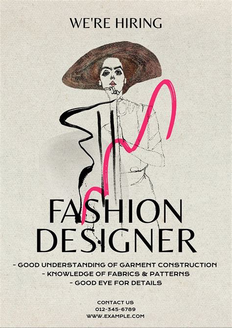 Fashion Designer Poster Template And Free Photo Rawpixel