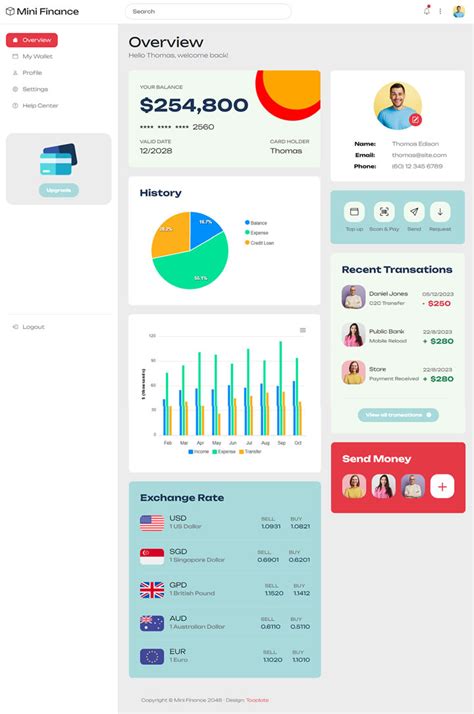 mini finance html template  tooplate