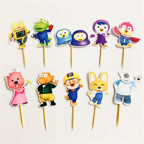 Jual Pororo Cupcake Topper Birthday Hiasan Cupcake Ulang Tahun