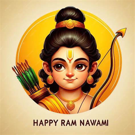 Premium Ai Image Lord Rama Portrait Illustration Of Lord Rama Happy