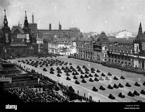 Ussr Military Parade In Red Square Stock Photos And Ussr Military Parade