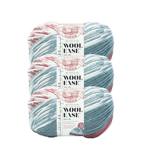 Lion Brand 53oz Worsted Wool Ease Fair Isle 3 Yarn Bundle Joann