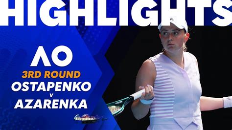 Jelena Ostapenko V Victoria Azarenka Australian Open Round