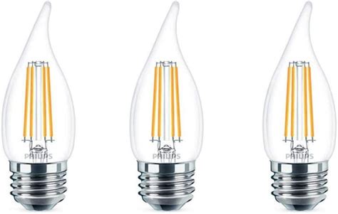 Philips LED Classic Glass Dimmable BA11 Bent Tip Light Bulb 300 Luman