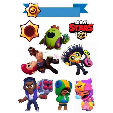 Poza Comestibila Pe Pasta De Zahar Icing Brawl Stars 00517