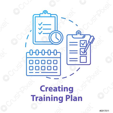 Creating Training Plan Concept Icon Task List And Deadlines Effective