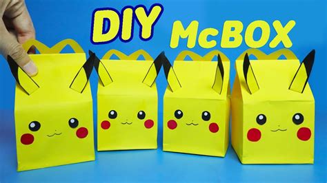 How To Make A Happy Meal Box From Paper Step By Step Youtube