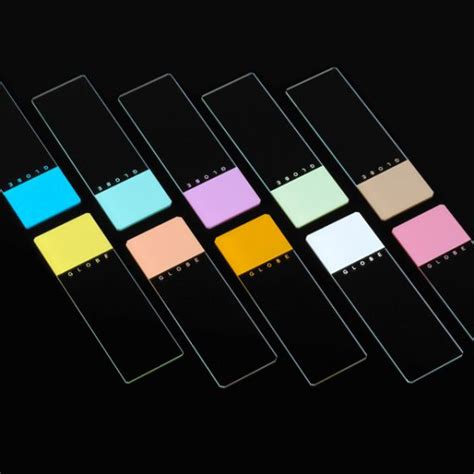 Diamond White Glass Color Coded Microscope Slides Beveled Edges