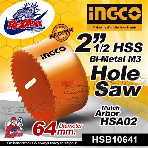 Ingco Mm Hss Bi Metal Hole Saw Hsb Rexxon Power Tools Trading