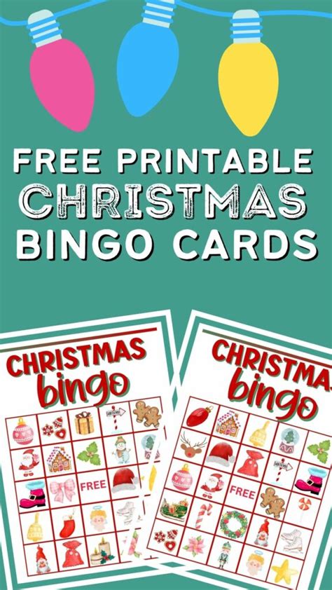 30 Festive Free Printable Christmas Bingo Cards