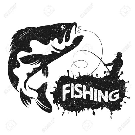 Fisherman With Boat Fishing Vector Silhouette Royalty Free Cliparts