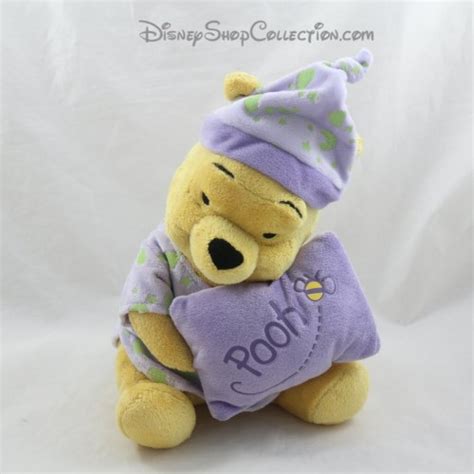 Peluche Winnie Disney Nicotoy Winnie L Ourson Violet Phosphorescent