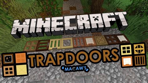 Macaws Trapdoors Mod 11711165 New Trapdoors 9minecraftnet