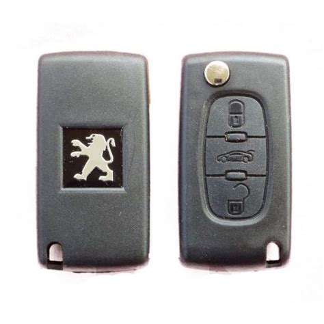 Peugeot 308 408 107 207 307 Expert 3 Button Remote Car Key Fob Case