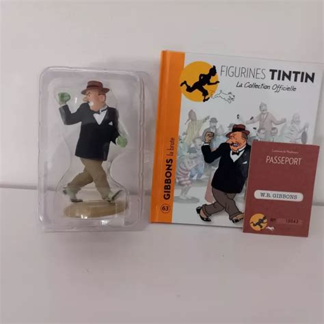 FIGURINE TINTIN COLLECTION Officielle Gibbons La Brute N 63 EUR 13