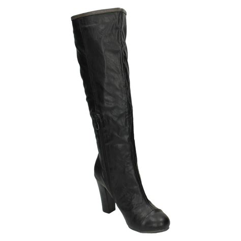 Ladies Coco High Heel Knee Length Boots L9326 Ebay