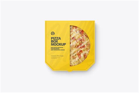 60 Honest Pizza Box PSD Mockup Templates Creatisimo