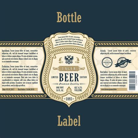 Beer Label Design Stock Vector Illustration Of Design 19323096