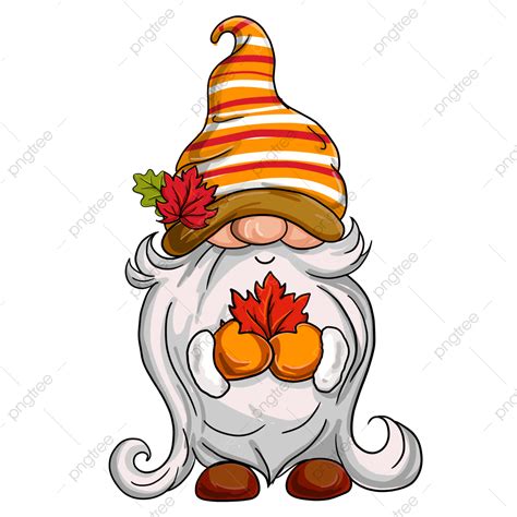 Thanksgiving Gnomes PNG Picture Thanksgiving Gnome Man With Autumn