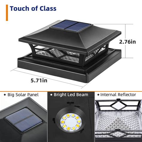 Snapklik Solar Post Cap Lights X Post Solar Lights Lighting