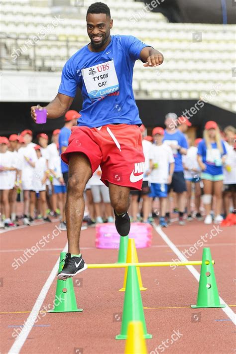 Tyson Gay Usa Jokes During Special Editorial Stock Photo Stock Image Shutterstock
