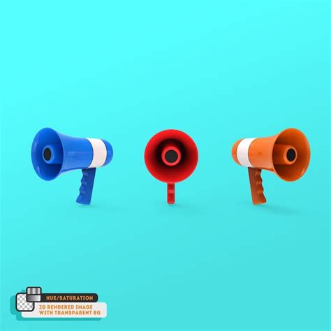 Premium Psd 3d Megaphone Isolated Icon