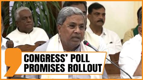 Live Karnataka Congress Poll Promises Siddaramaiah Government