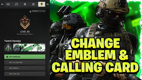 How To Change Your Emblem Clan Tag And Calling Card In Mw Modern