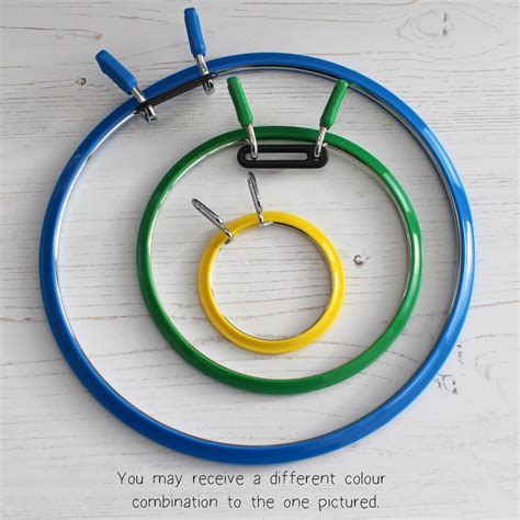 Nurge Embroidery Hoop Cross Stitch Metal Spring Tension Ring Frame