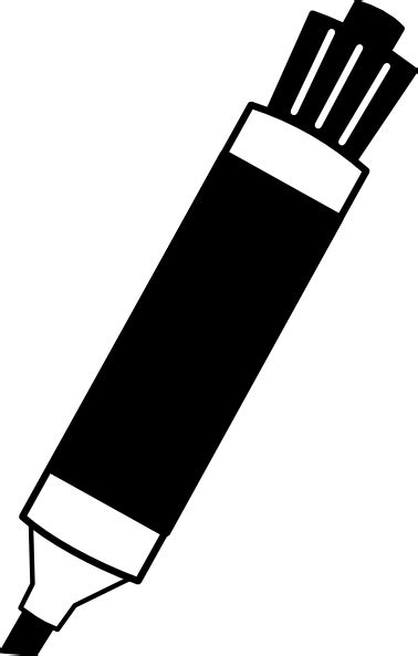 Black Dry Erase Marker Clip Art at Clker.com - vector clip art online, royalty free & public domain