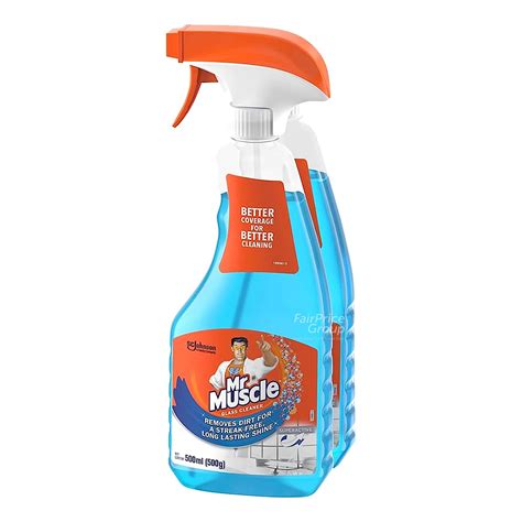 Mr Muscle Glass Cleaner With Refill Super Active NTUC FairPrice