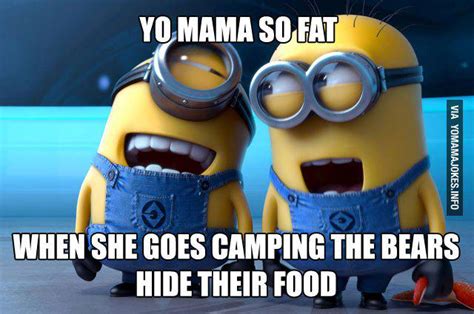 Yo Mama Jokes On Twitter Yo Mama So Fat When She Goes Camping The