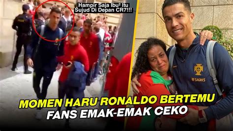 GEMAS BANGET LIHATNYA Lihat Cara Ronaldo Perlakukan Fans Ibu Ibu Usai