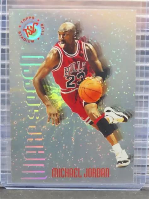 1995 96 TOPPS STADIUM Club Michael Jordan Warp Speed WS1 Chicago Bulls