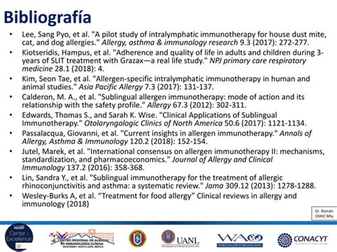 Inmunoterapia Sublingual E Intralinf Tica Ppt