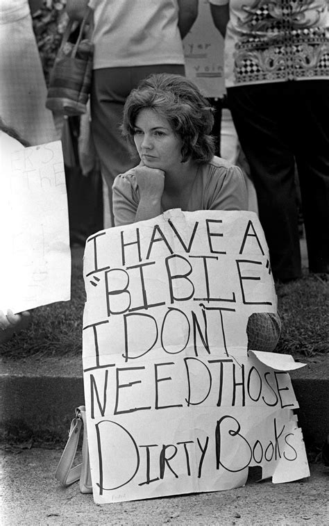 Protester during the Kanawha County textbook controversy. 1974 : r ...