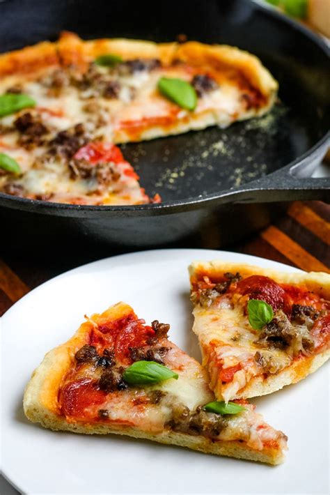 Cast Iron Skillet Pizza - Upstate Ramblings