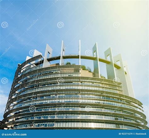 European Parliament Building in France Stock Image - Image of council ...