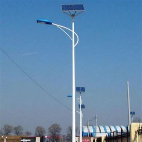 PIR Motion Sensor LED Lamp 80W Steel Pole Integrated Solar Street ...