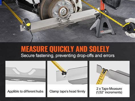 VEVOR Wheel Alignment Tool 2 Pack Toe Alignment Toe Plates Stainless