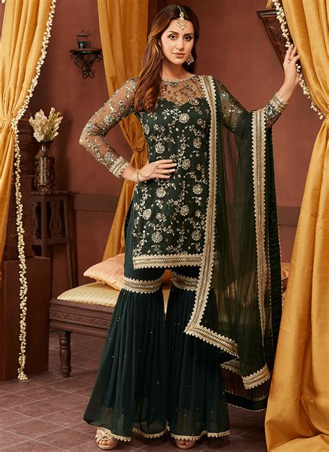 Latest Sharara Suit Designs Traditional Outfit Wedding Ideas