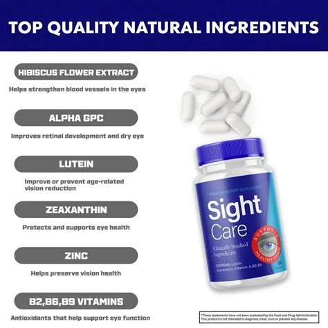 Sight Care Pills SightCare Eye Supplement For Vision Health 60