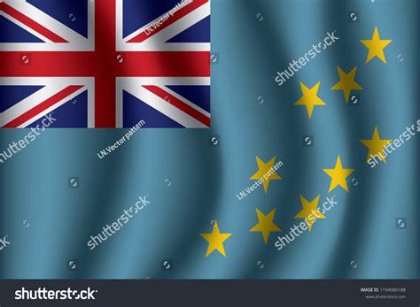 Tuvalu Flag Background With Cloth Texture Tuvalu Royalty Free Stock