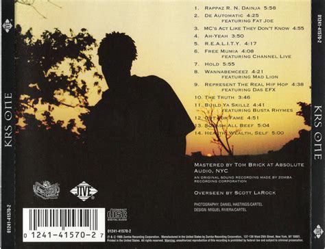 Krs One By Krs One Cd 1995 Jive In New York City Rap The Good Oldayz