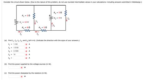 Solved Consider The Circuit Shown Below Due To The Nature