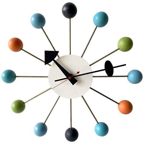 George Nelson For Howard Miller Vintage Modern Multicolor Atomic Ball